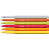 Caran D'Ache Fibralo 6-Piece Pen Set - Kawaii Collection - Cute Animals