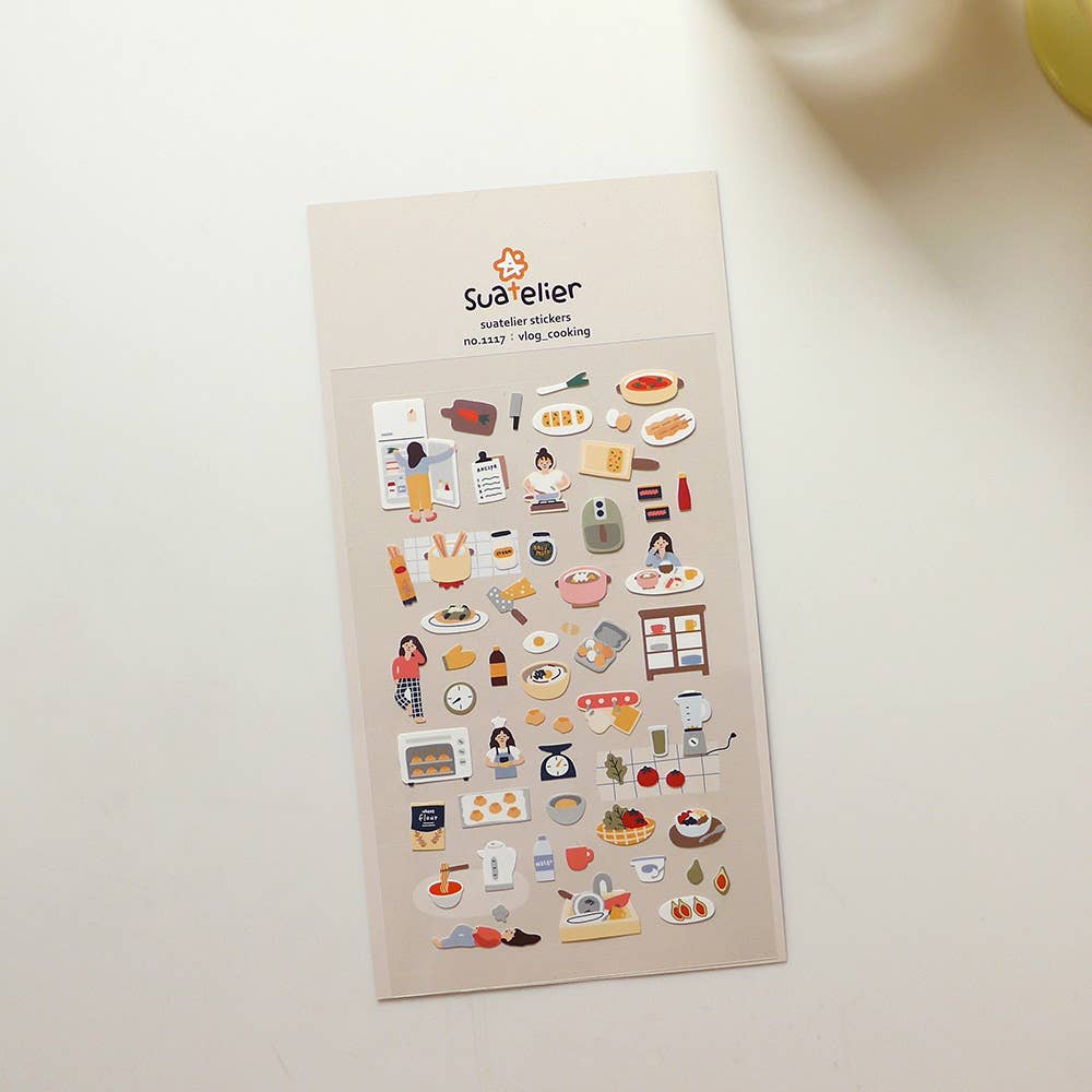 Suatelier Design Stickers - Vlog Cooking