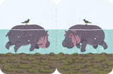 FUTAMATA-FUSEN Decoration Paper Tape  Size L - Hippopotamus