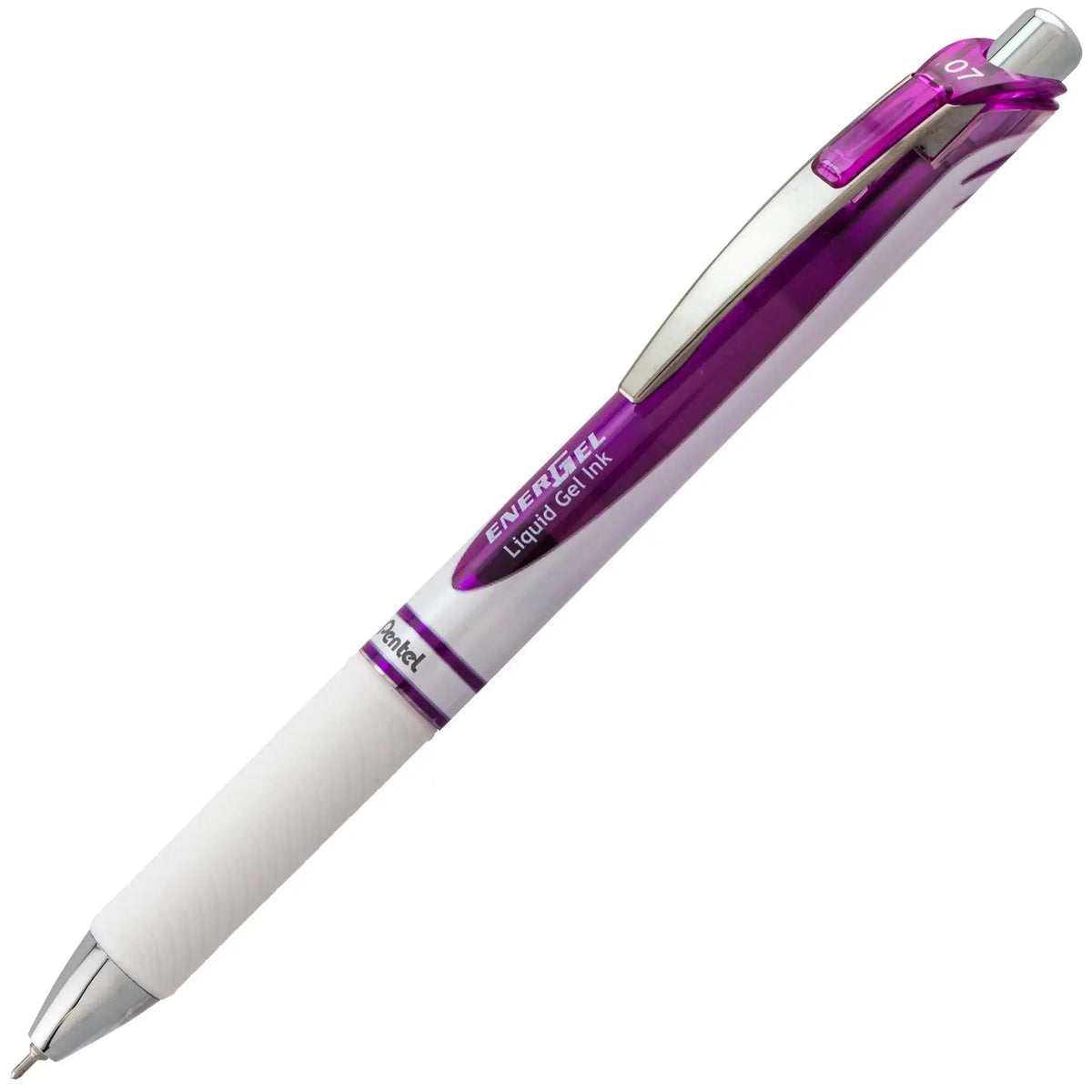 Pentel EnerGel Pearl Retractable Gel Pen - Violet / .7mm Needle