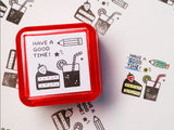 Sanby x Eric Small Things Pre-Inked Stamp - Snack