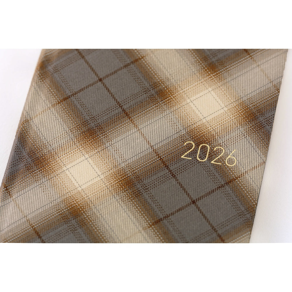 Hobonichi Techo Weeks - Shirt Fabric: Foggy Plaid (April Start)
