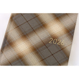 Hobonichi Techo Weeks - Shirt Fabric: Foggy Plaid (April Start)