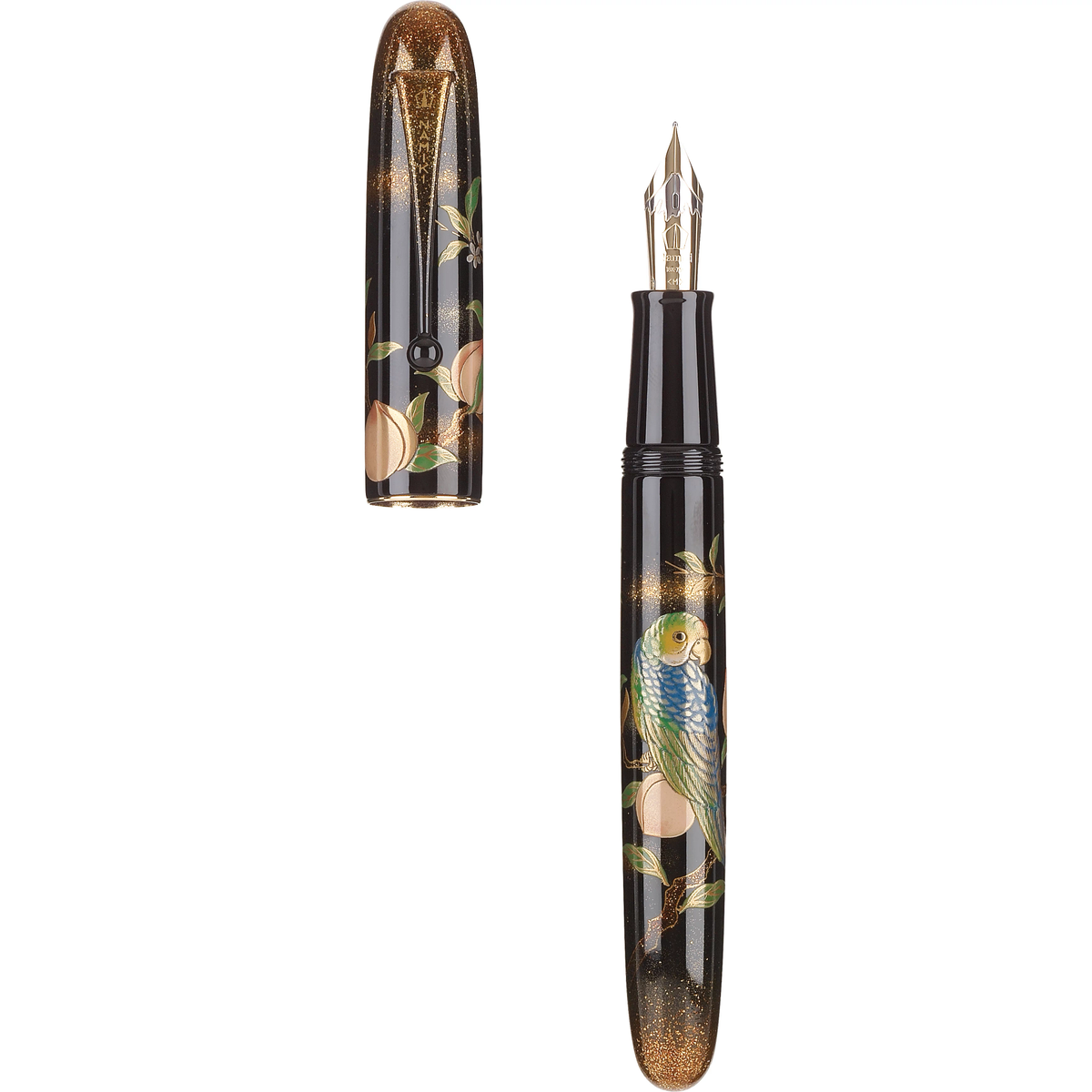 Namiki Yukari Royale Fountain Pen - Parrot with Peach