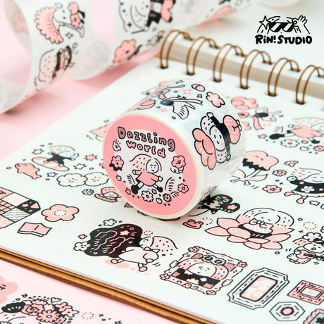 RiN! Studio Dazzling World Pink Washi Tape