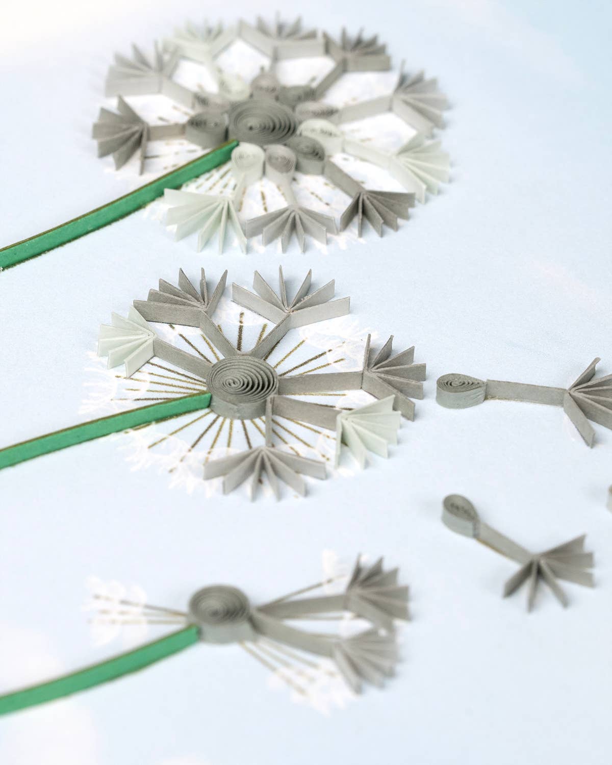 Quilled Sympathy Dandelions Greeting Card