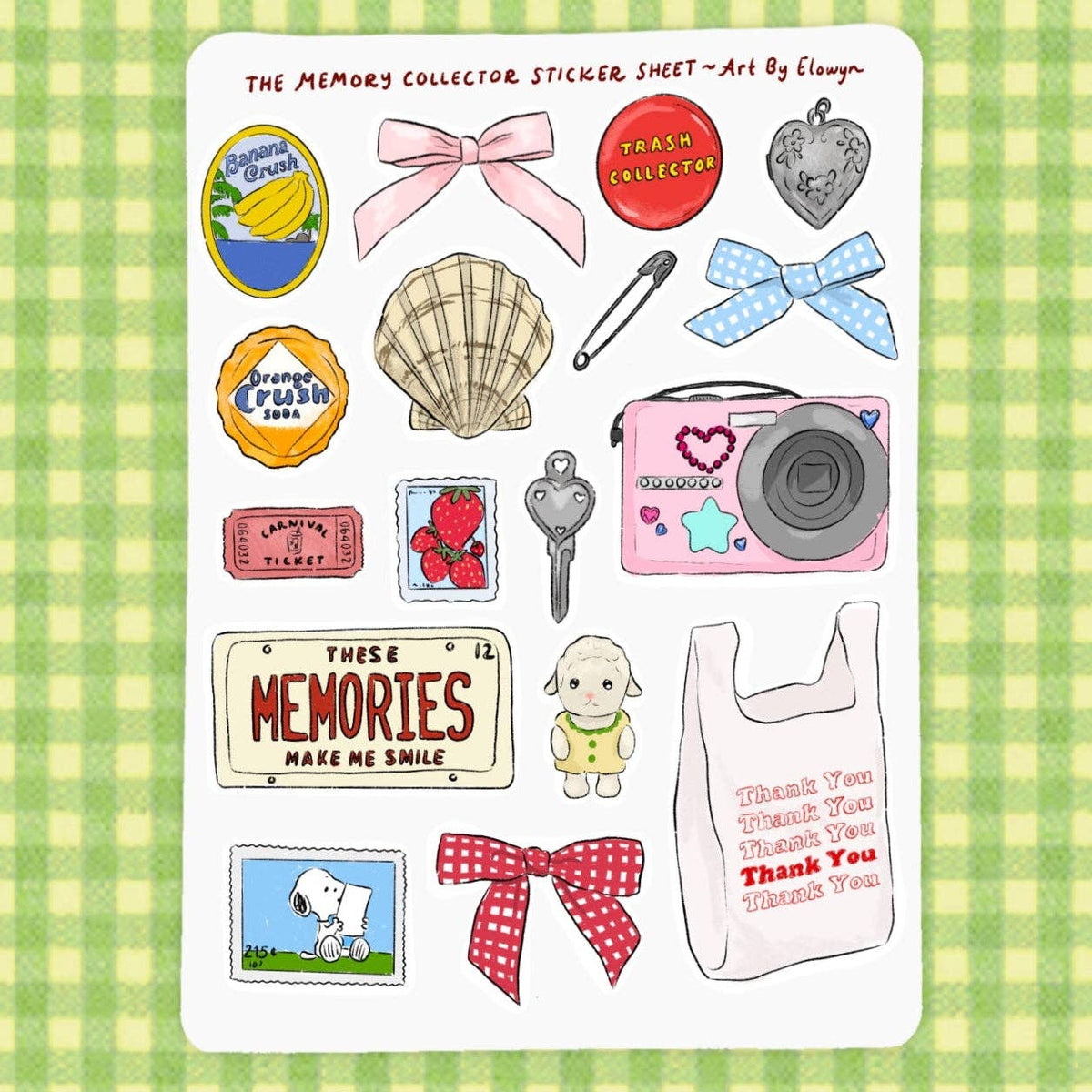The Memory Collector - 5x7 Sticker Sheet