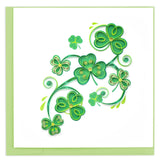 Quilled Shamrocks Greeting Card