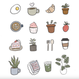 dana ate oatmeal! Cafe Sticker Sheet
