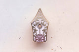 Floral Fountain Pen Enamel Pin