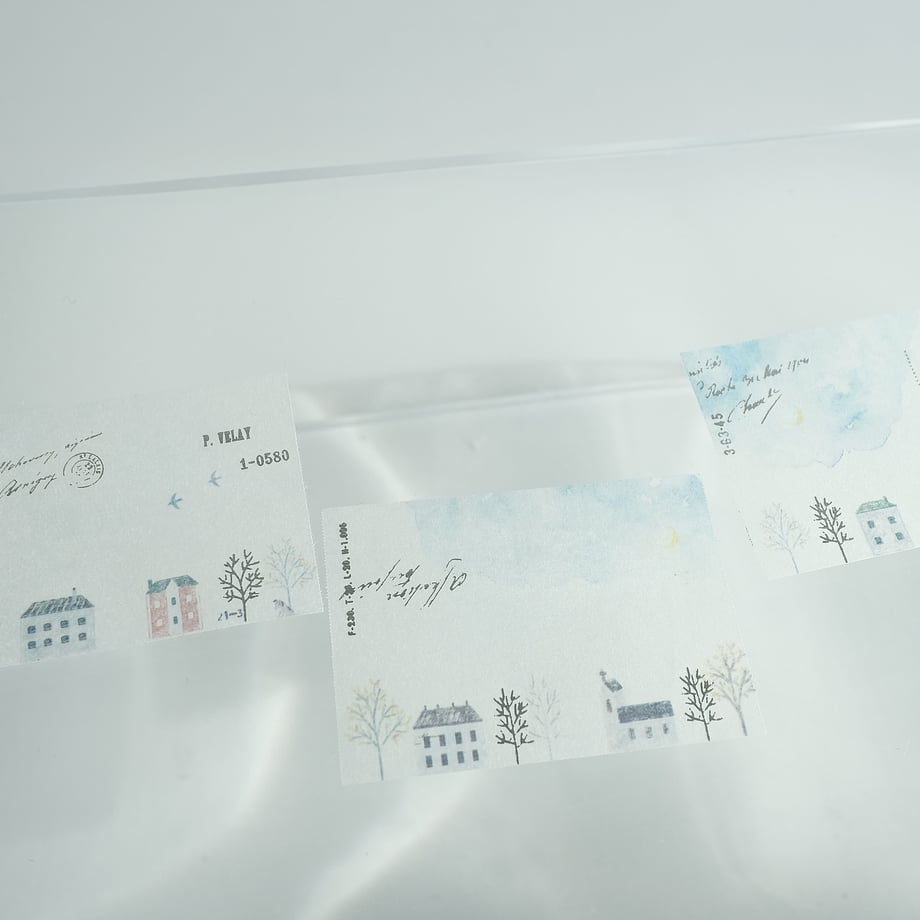 Yohaku Foil Stamped Sticky Note Roll - Itsuka no Machikado