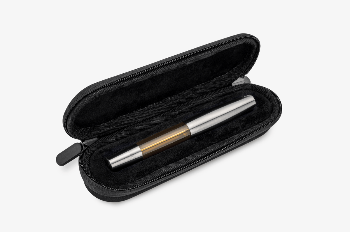 Gravitas Monster Fountain Pen - Grade 5 Titanium Machine Finish