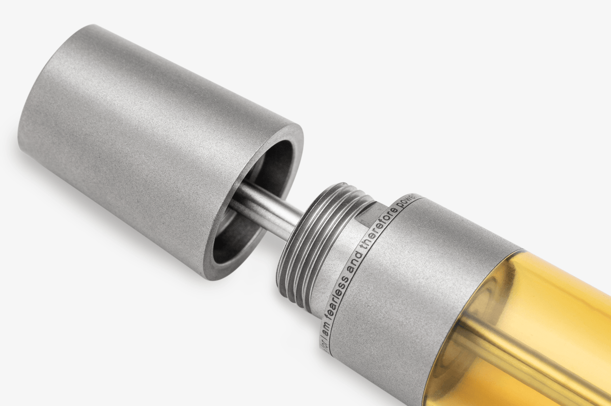 Gravitas Monster Fountain Pen - Grade 5 Titanium Stone Washed