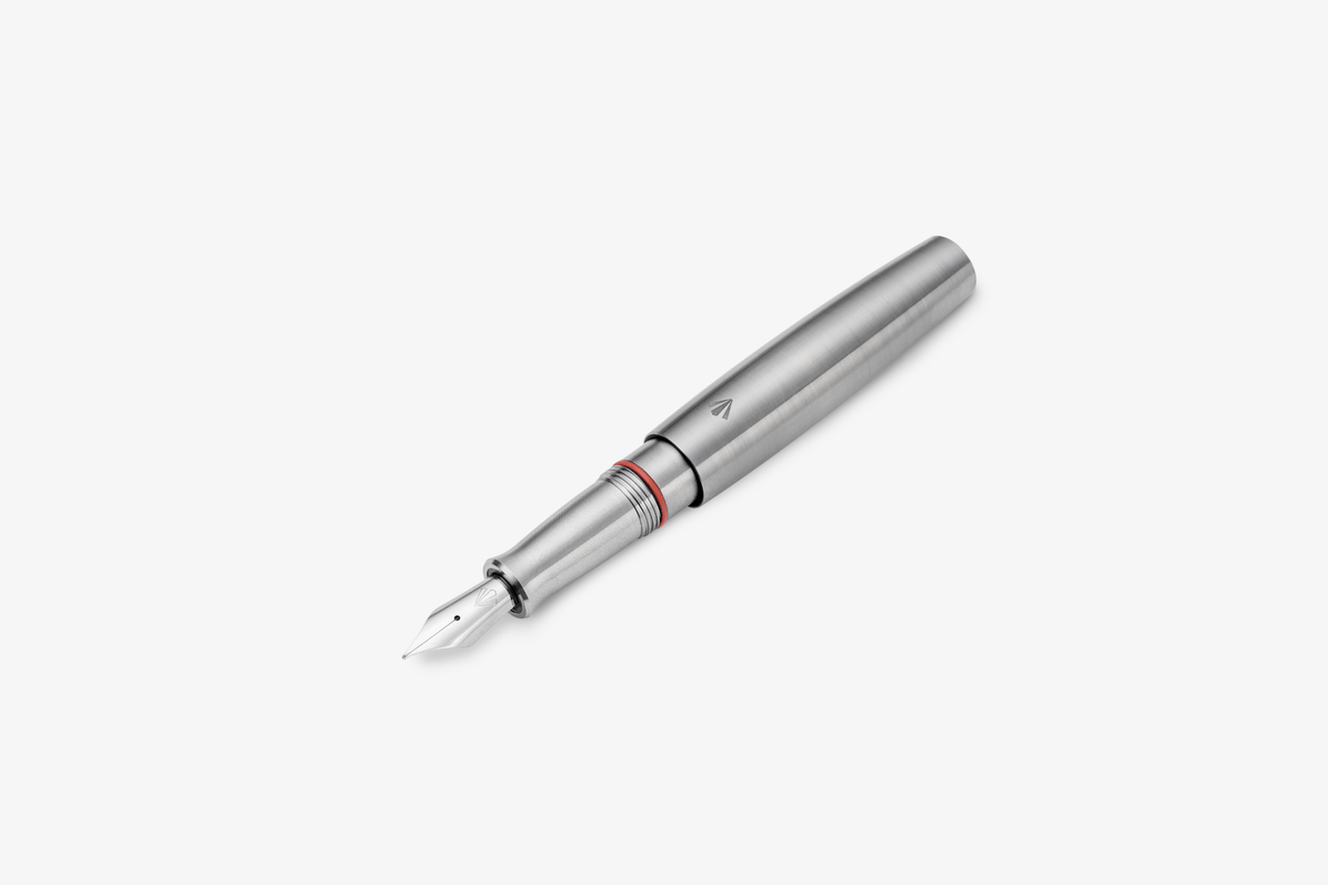 Gravitas Pocket Fountain Pen - Raw Grade 5 Titanium