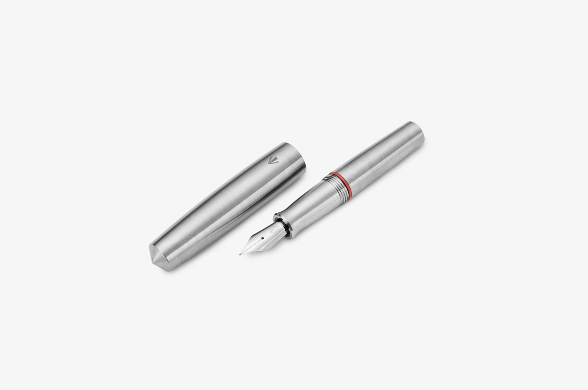 Gravitas Pocket Fountain Pen - Raw Grade 5 Titanium