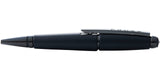 Edge Matte Black Lacquer Rollerball Pen Detail
