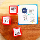 Sanby x Eric Small Things Pre-Inked Stamp - Sewing Set
