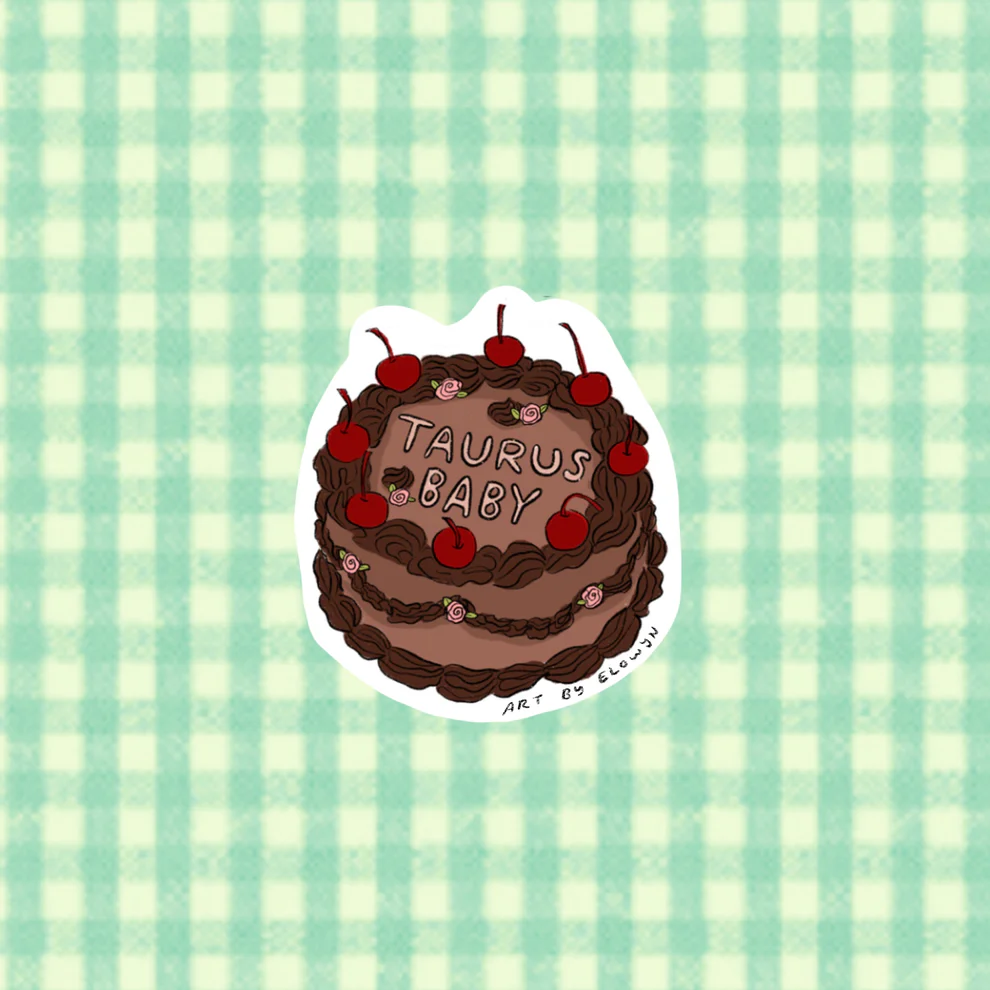Art By Elowyn Zodiac Cake Stickers - 3" Die-Cut Stickers