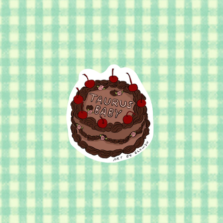 Art By Elowyn Zodiac Cake Stickers - 3" Die-Cut Stickers