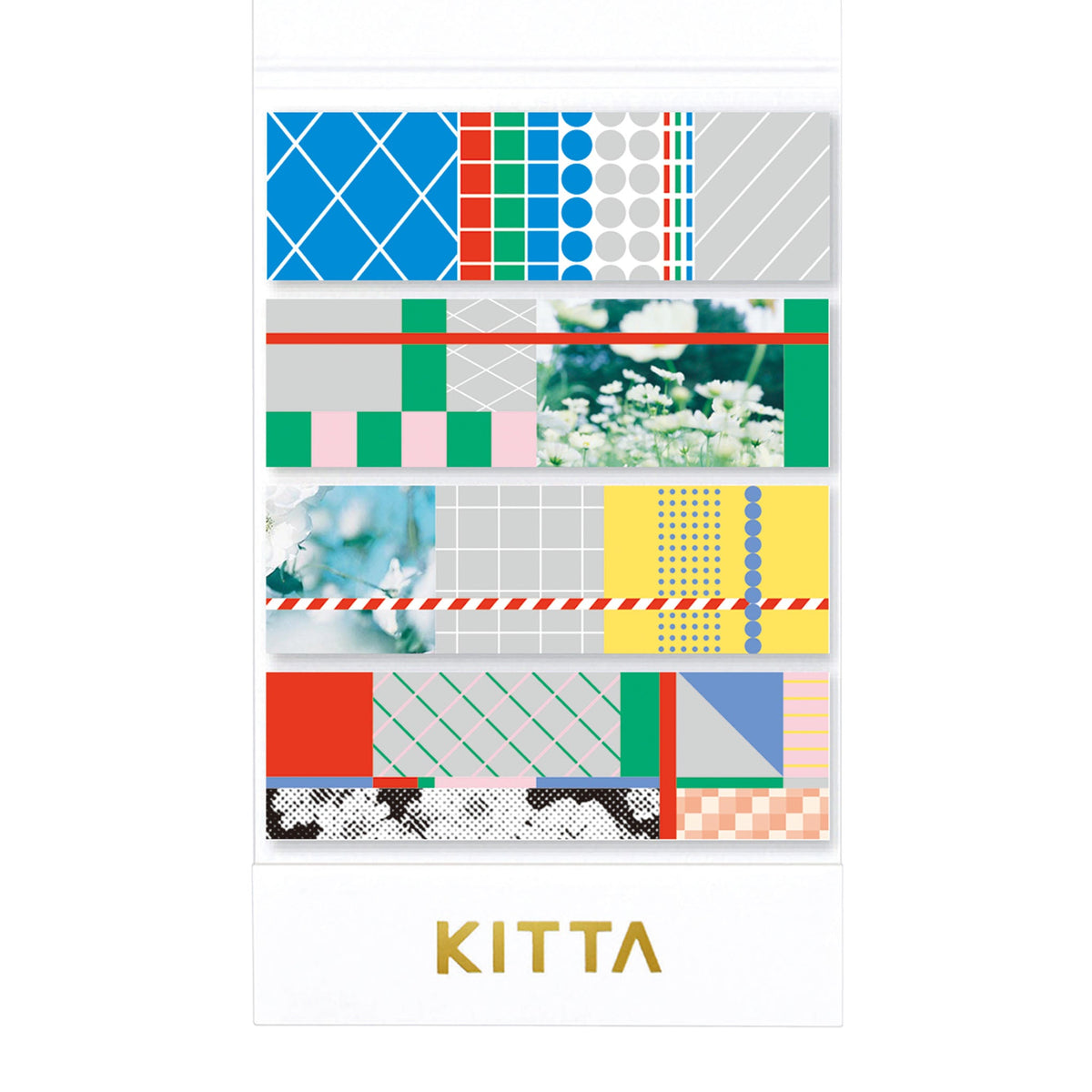 KITTA Portable Washi Decorative Tape - Basic - Fragments