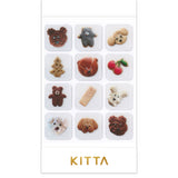 KITTA Portable Washi Decorative Tape - Clear - Cookies