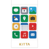 KITTA Portable Washi Decorative Tape - Clear - Theme