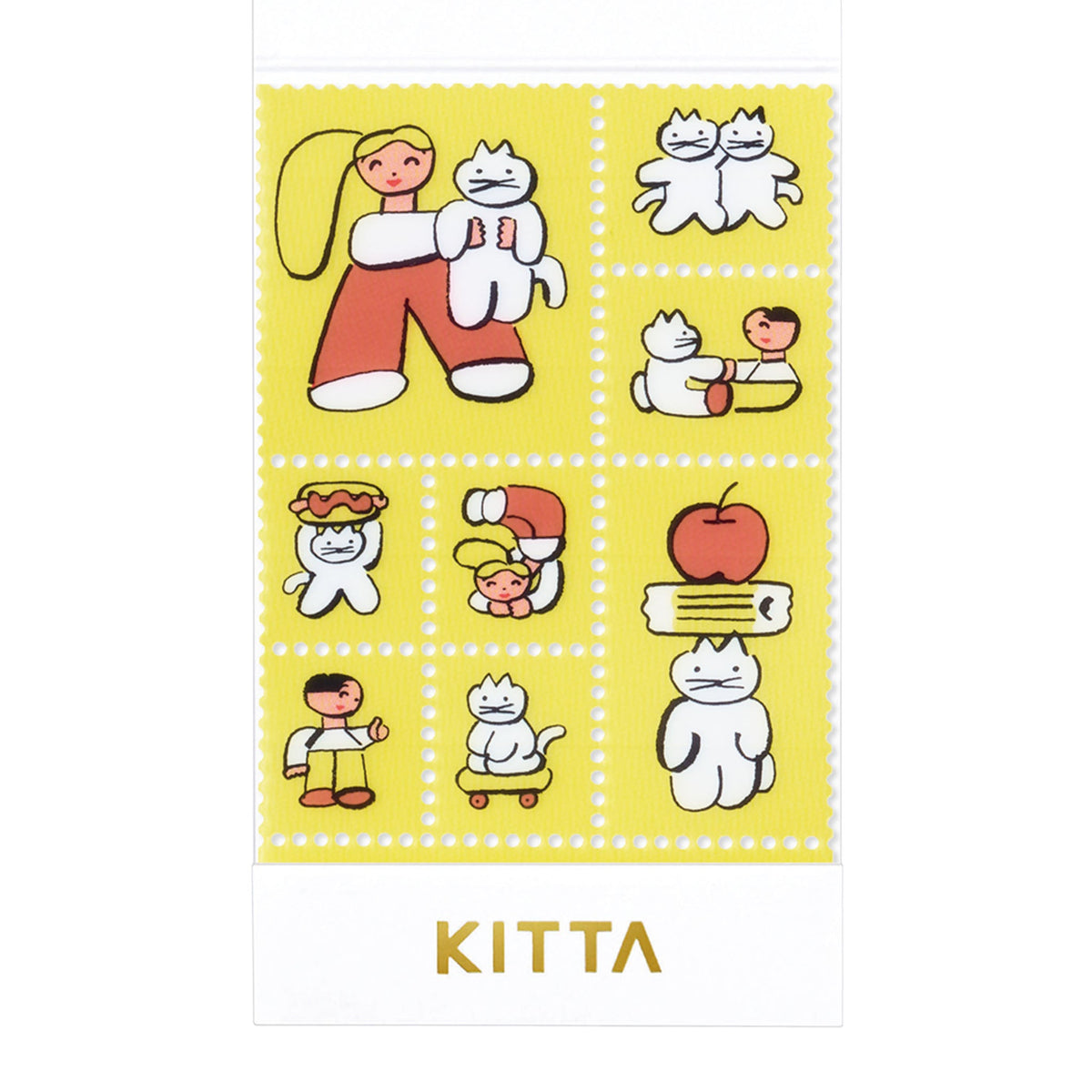 KITTA Portable Washi Decorative Tape - Clear - Playmates