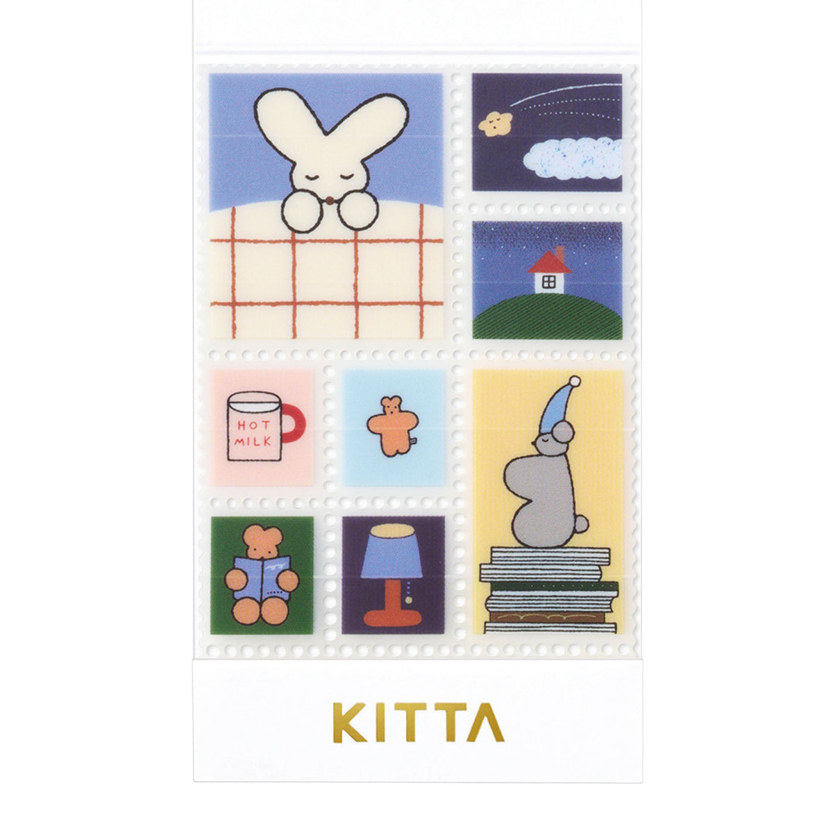 KITTA Portable Washi Decorative Tape - Clear - Bedtime