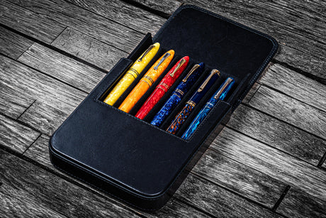 Galen Leather Magnum Opus 6 Slot Pen Case