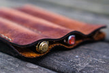 Galen Leather Triple Fountain Pen Case / Pen Pouch