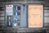 Galen Leather Zipped B5 Notebook Folio