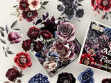 CoraCreaCrafts Moody Flowers Sticker Tin Box