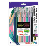 Pentel Arts Hybrid MATTEHOP Gel Roller Sets - 8 Pack - New Colors B