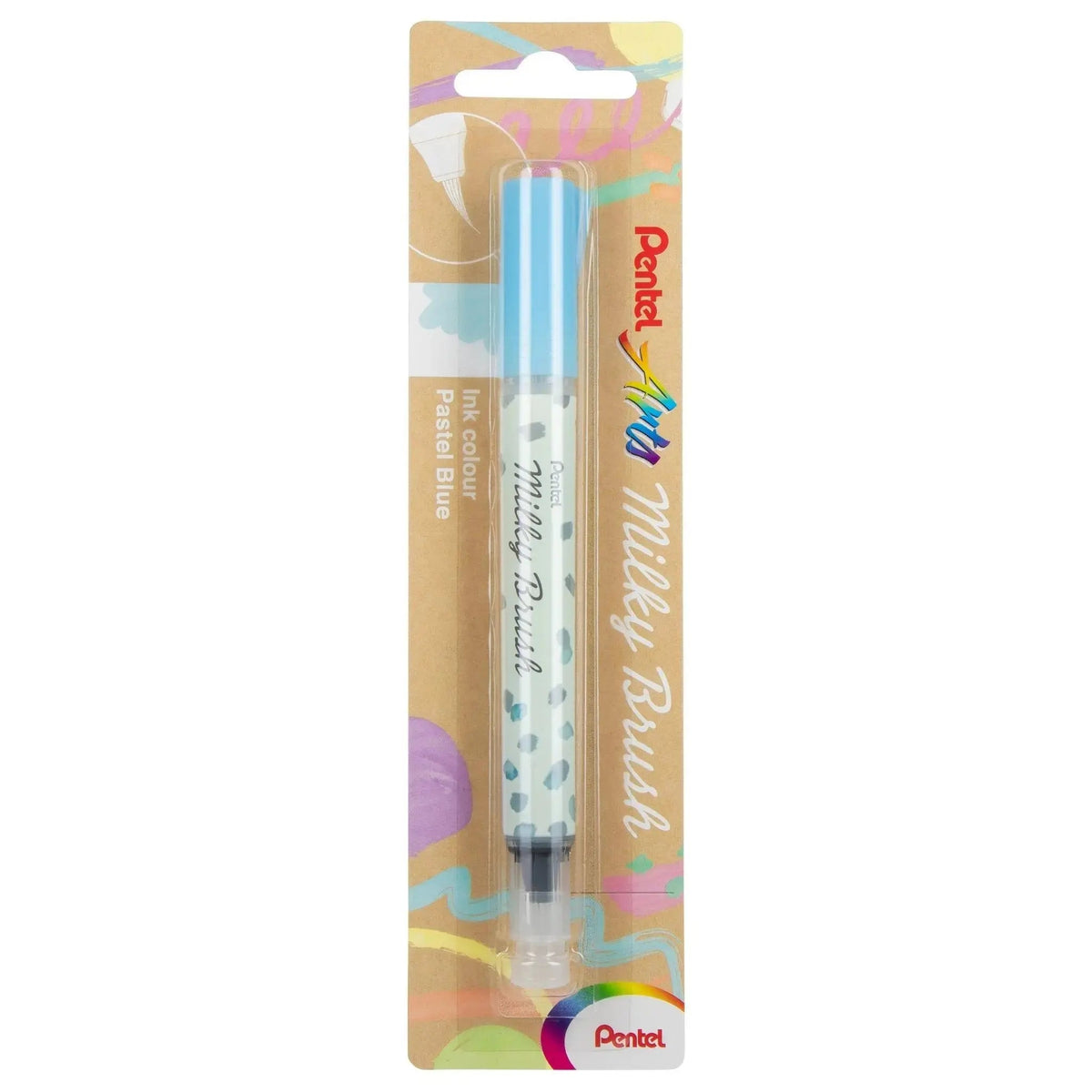 Pentel Arts Milky Brush Pen - Pastel Blue