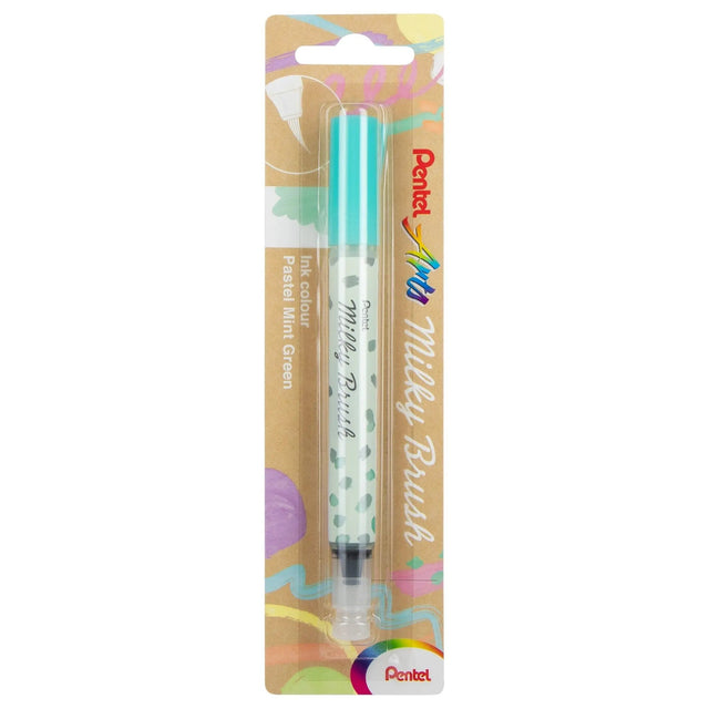 Pentel Arts Milky Brush Pen - Pastel Mint Green