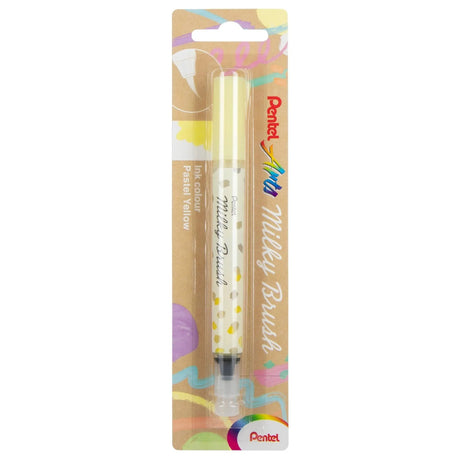 Pentel Arts Milky Brush Pen - Pastel Yellow