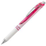 Pentel EnerGel Pearl Retractable Gel Pen - Black Ink - Pink Accent / .7mm