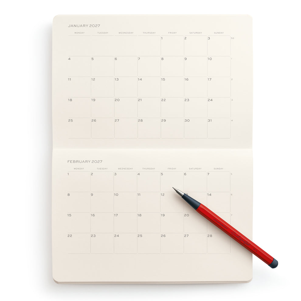 Leuchtturm Planner Booklet - Monthly Planner 2027