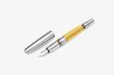Gravitas Vac 2.0 Fountain Pen - Grade 5 Titanium Machine Finish