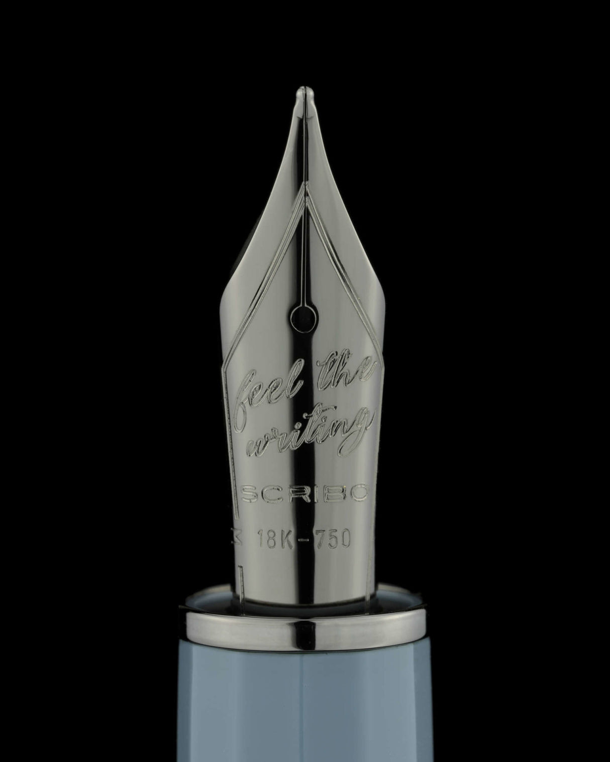 Scribo Feel Fountain Pen - Grey/Blue