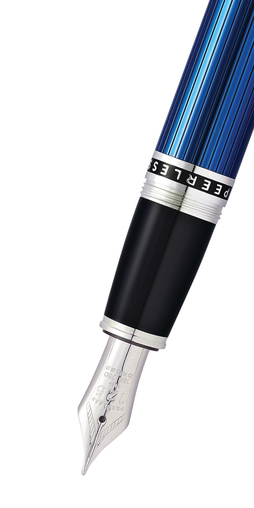 Peerless Translucent Quartz Blue Fountain Pen - view 2
