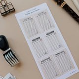 Sarica Studio Vintage Guest Check Stickers