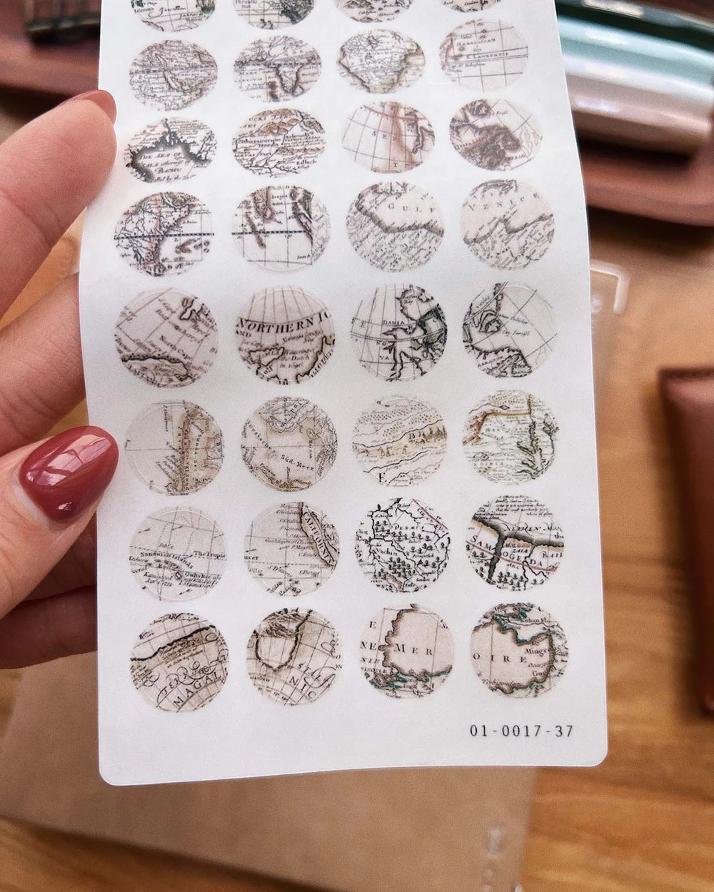 Sarica Studio Vintage Map Dot Stickers