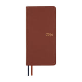 Hobonichi Techo Weeks - Leather: Wine Brown (April Start)