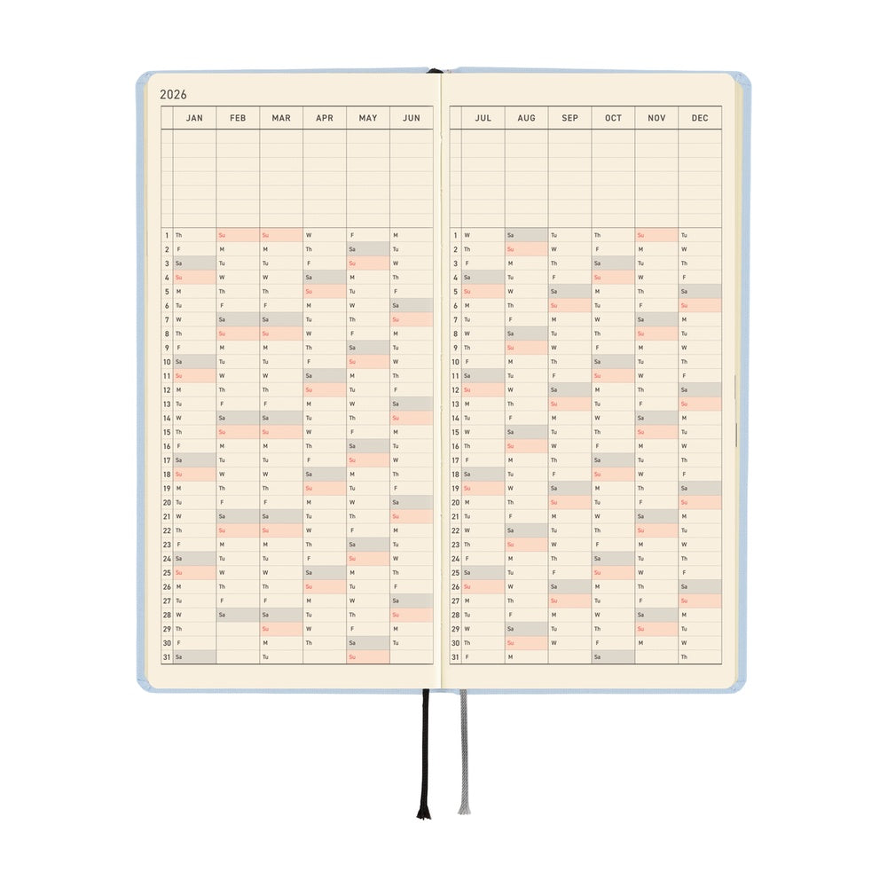 Hobonichi Techo Weeks - Colors: Sky Mist (April Start)