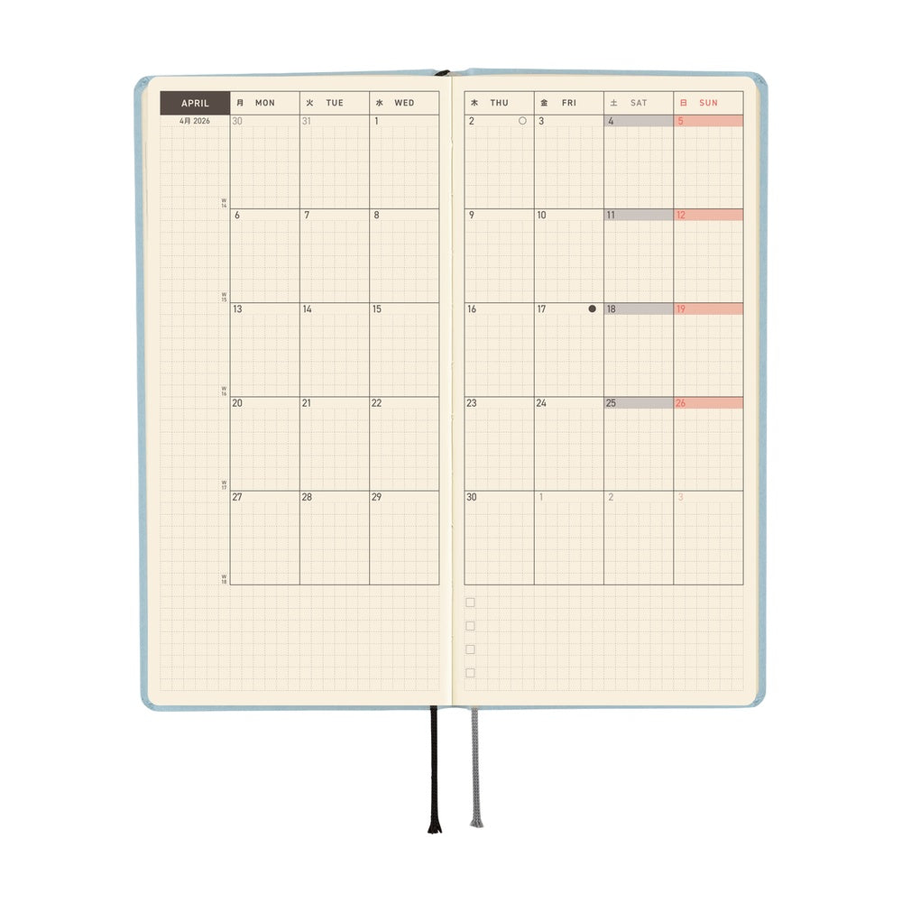 Hobonichi Techo Weeks - Paper Series: Sky (April Start)