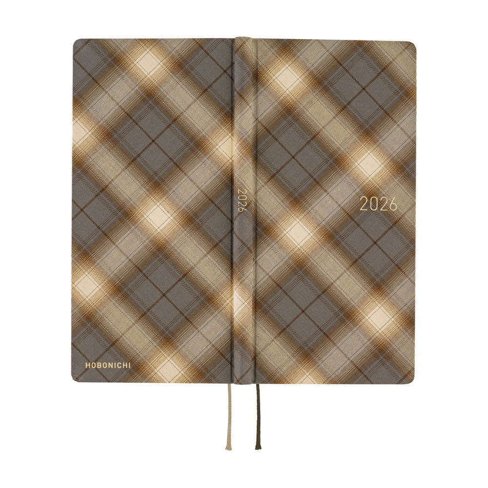 Hobonichi Techo Weeks - Shirt Fabric: Foggy Plaid (April Start)
