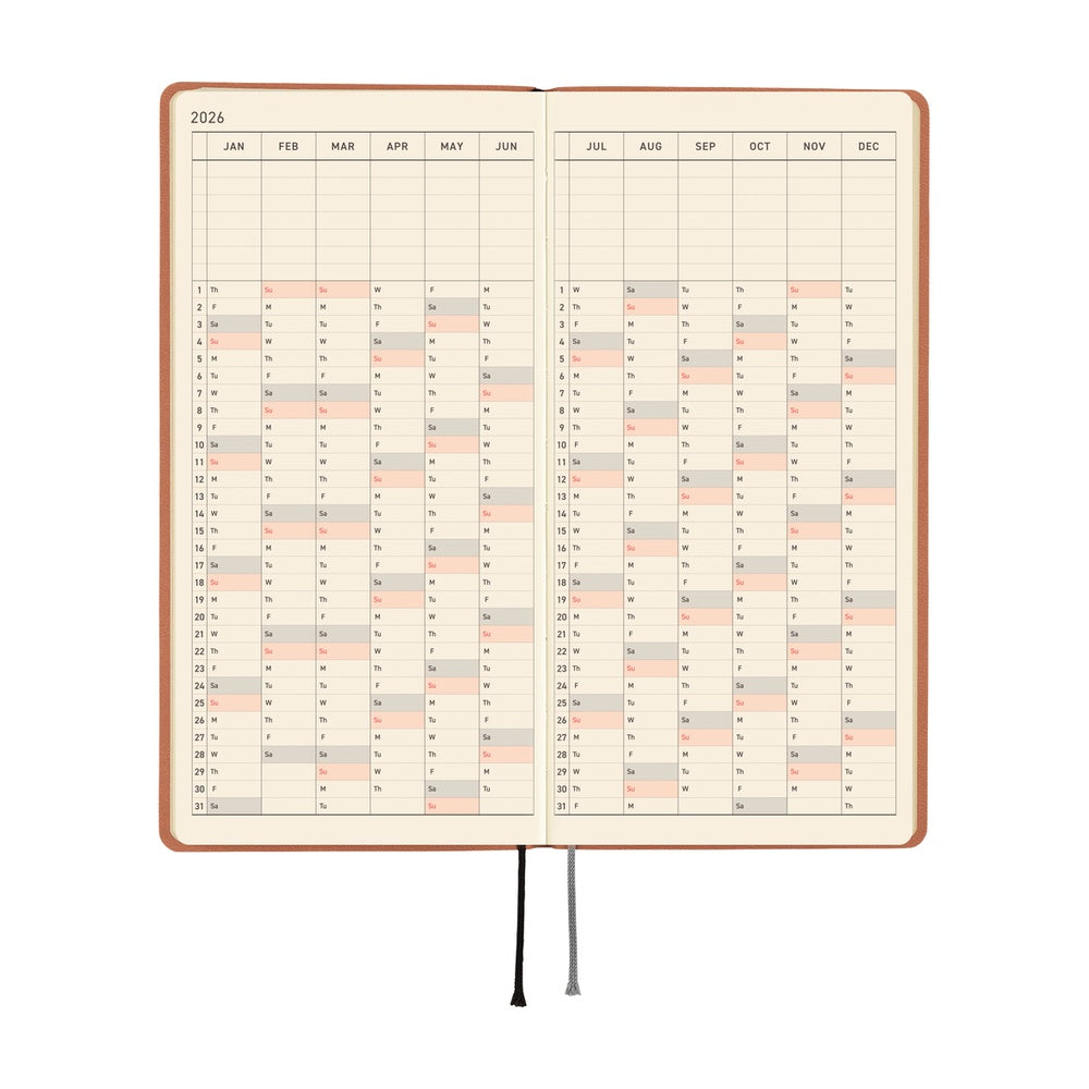 Hobonichi Techo Weeks - Smooth: Milk Cocoa (April Start)