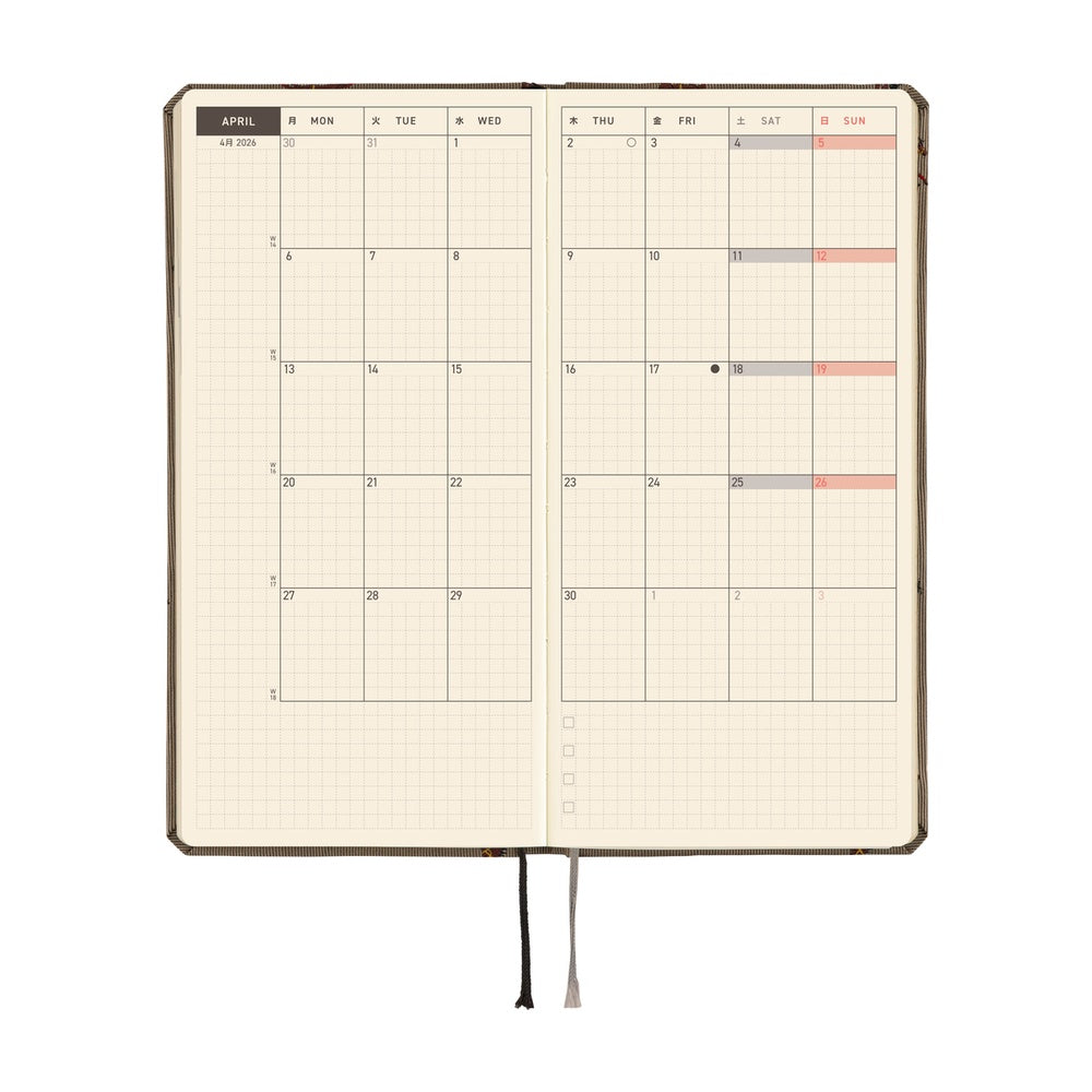 Hobonichi Techo Weeks - Bow & Tie: Galloping Horses (April Start)