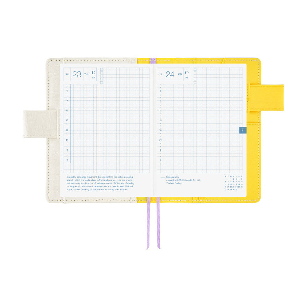 Hobonichi Techo A6 Original Planner Set - Yuichi Inoue: Hana (Flower) (April Start)